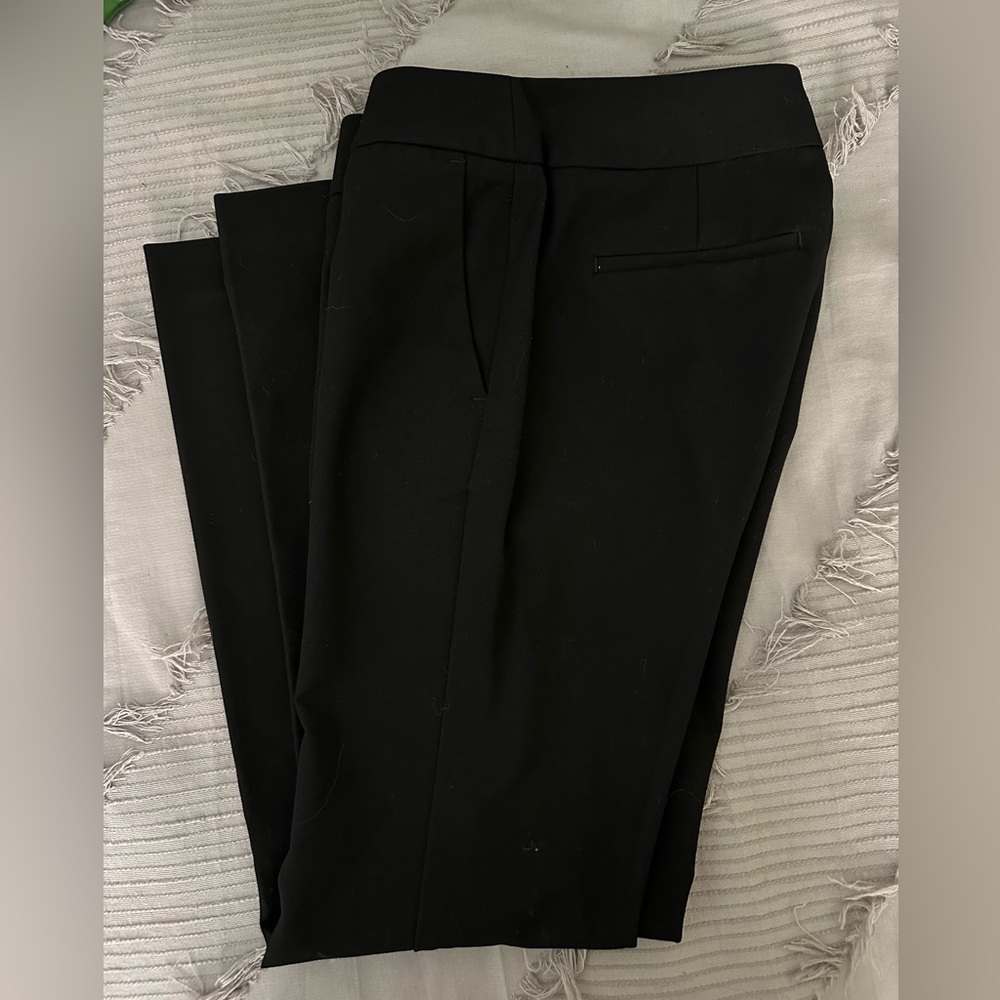 Black Ann Taylor straight leg dress pants